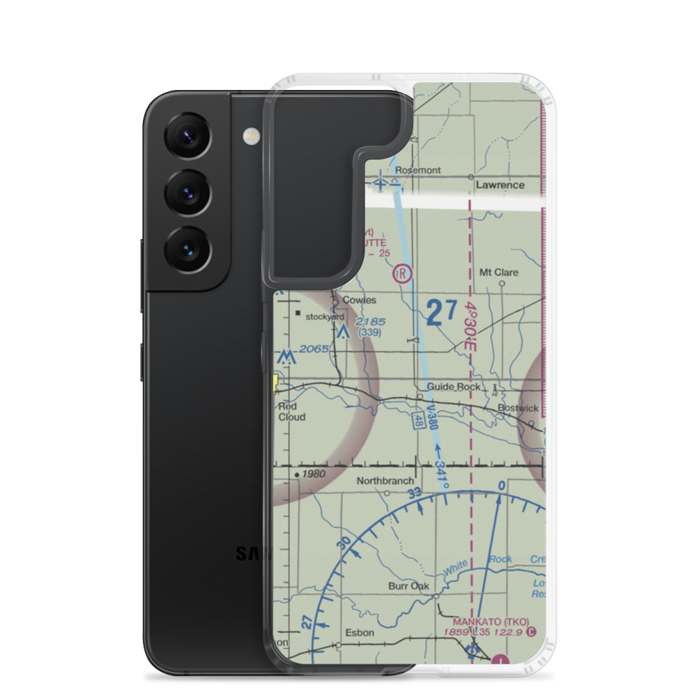 Ely Airport (NE04) VFR Sectional Samsung Case Samsung Galaxy S22 model shown