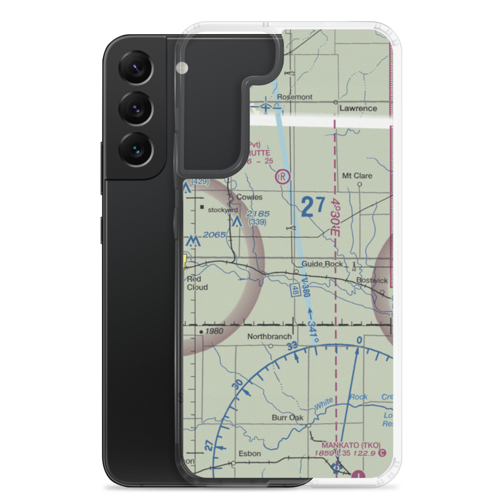 Ely Airport (NE04) VFR Sectional Samsung Case Samsung Galaxy S22 Plus model shown