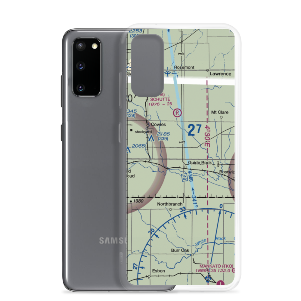 Ely Airport (NE04) VFR Sectional Samsung Case Samsung Galaxy S20 model shown