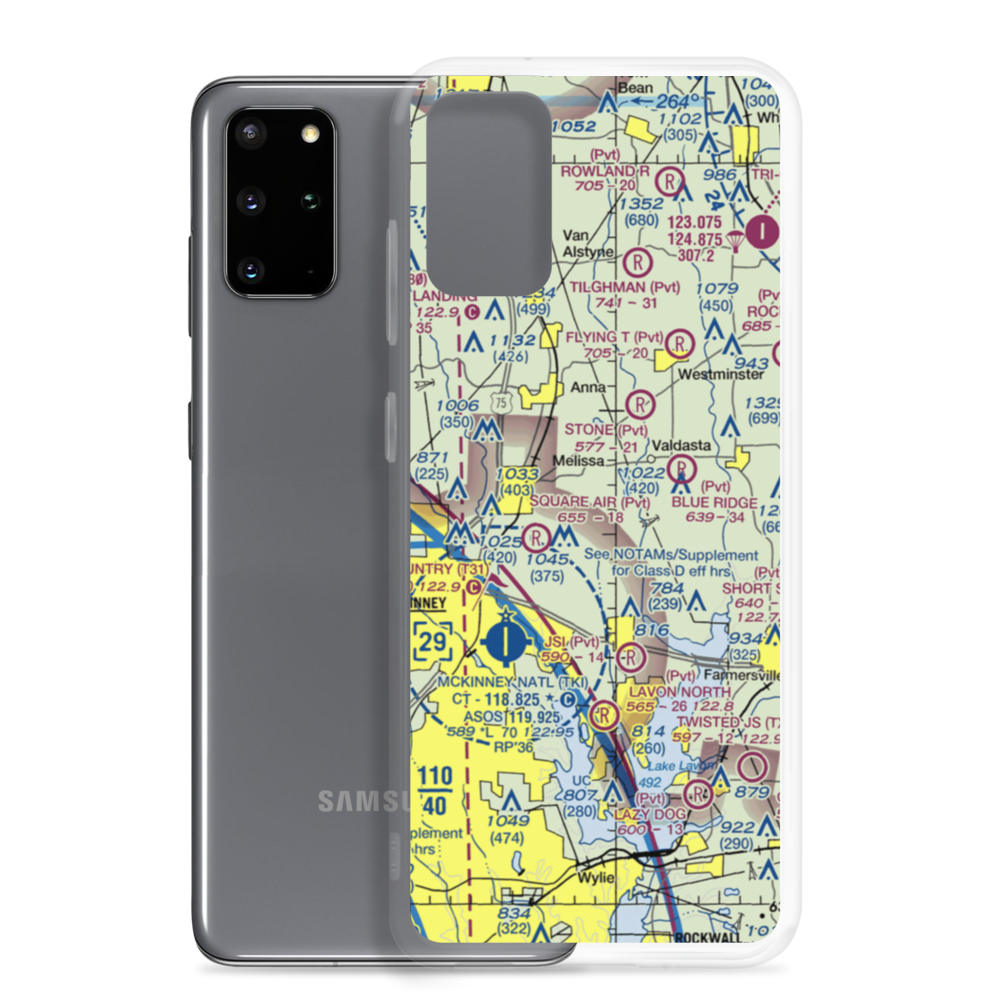 Embarcadero Airport (XS42) VFR Sectional Samsung Case Samsung Galaxy S20 Plus model shown