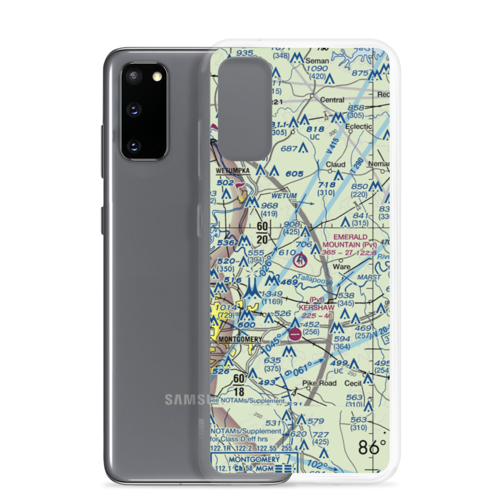 Emerald Mountain Airport (2AL3) VFR Sectional Samsung Case Samsung Galaxy S20 model shown
