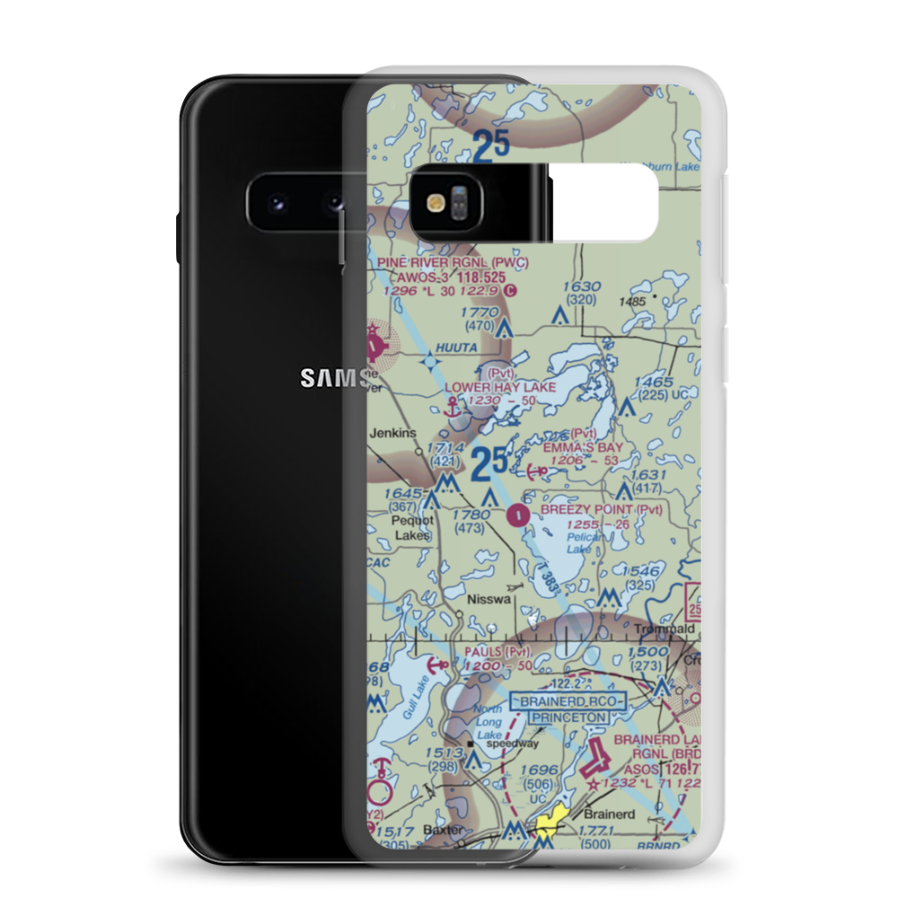 Emma's Bay Seaplane Base (2MN5) VFR Sectional Samsung Case Samsung Galaxy S10 model shown