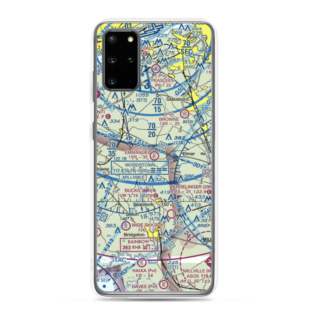 Emmanuel Airport (04NJ) VFR Sectional Samsung Case Samsung Galaxy S20 Plus model shown