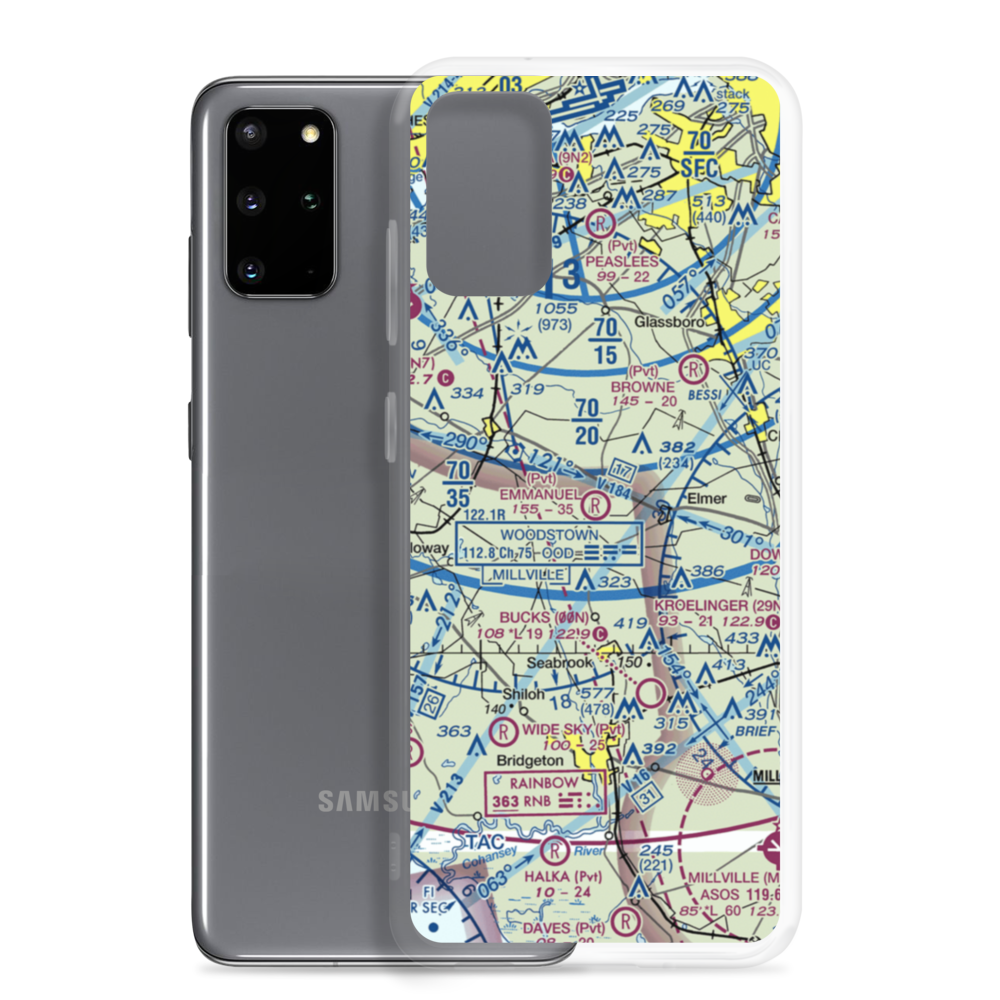 Emmanuel Airport (04NJ) VFR Sectional Samsung Case Samsung Galaxy S20 Plus model shown