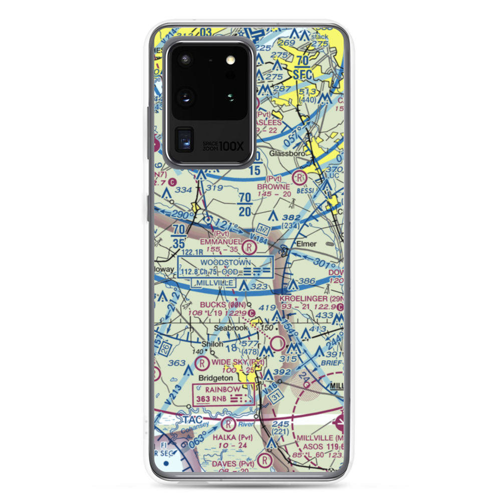 Emmanuel Airport (04NJ) VFR Sectional Samsung Case Samsung Galaxy S20 Ultra model shown