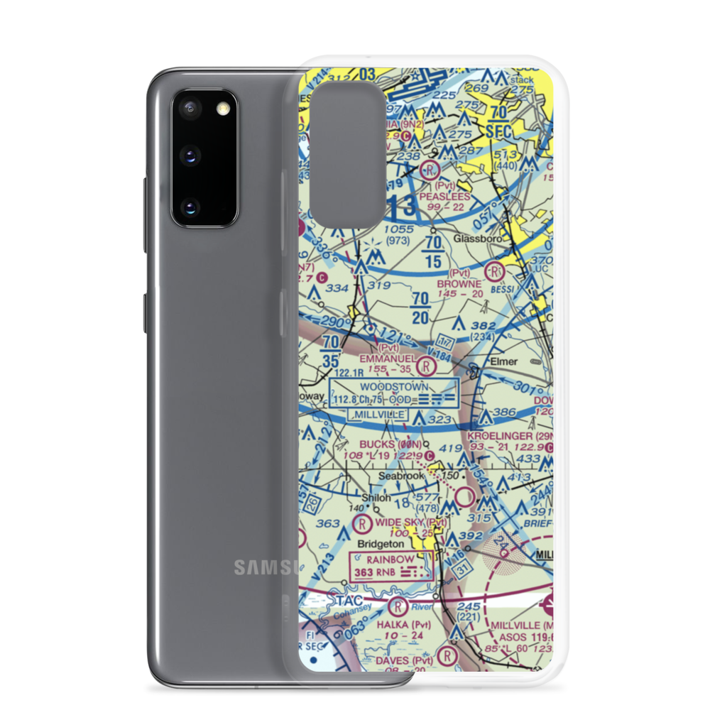 Emmanuel Airport (04NJ) VFR Sectional Samsung Case Samsung Galaxy S20 model shown