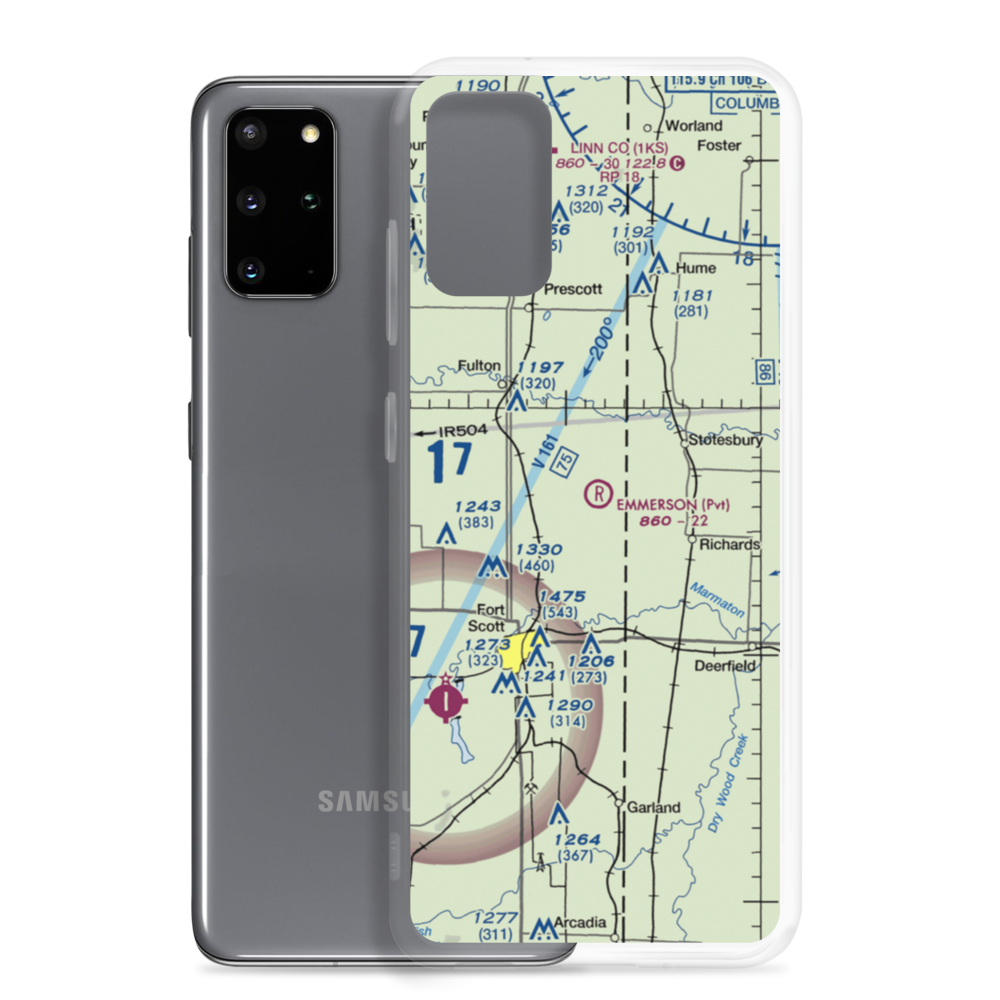 Emmerson Airport (SN69) VFR Sectional Samsung Case Samsung Galaxy S20 Plus model shown