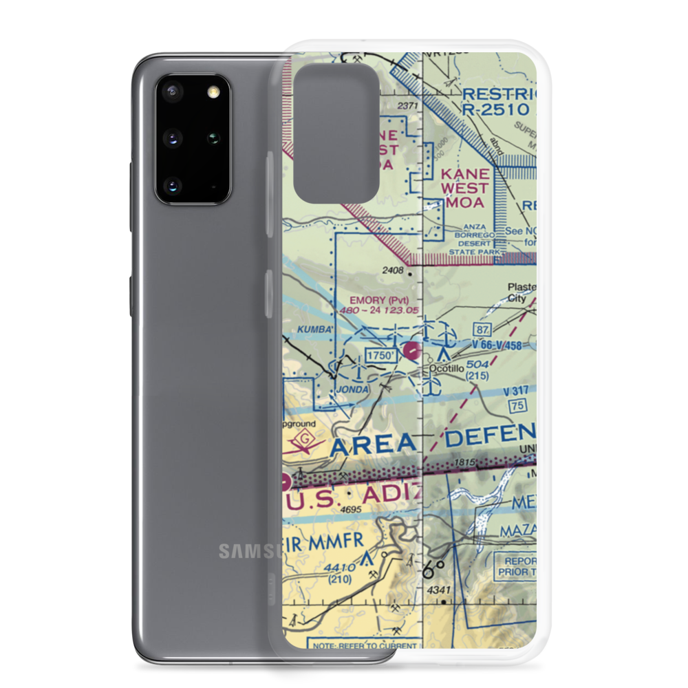 Emory Ranch Airport (0CA6) VFR Sectional Samsung Case Samsung Galaxy S20 Plus model shown