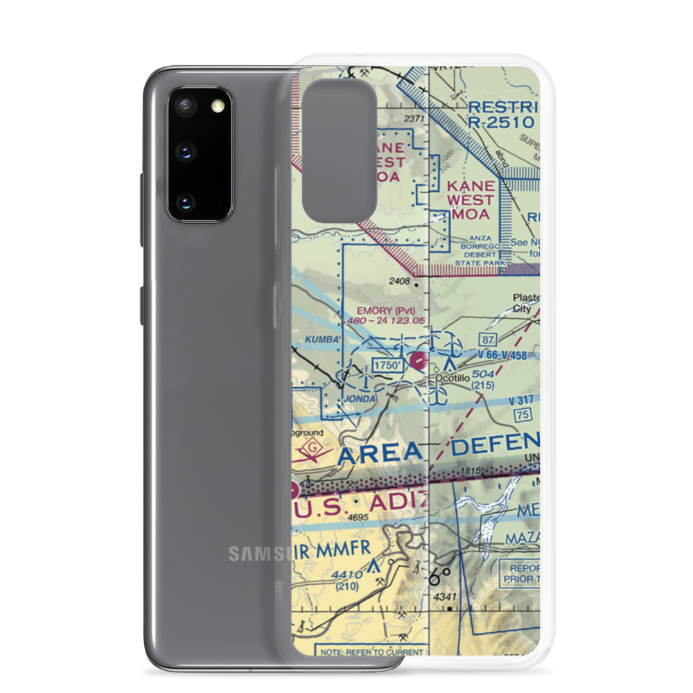 Emory Ranch Airport (0CA6) VFR Sectional Samsung Case Samsung Galaxy S20 model shown