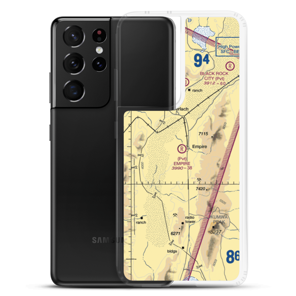 Empire Airport (1A8) VFR Sectional Samsung Case Samsung Galaxy S21 Ultra model shown