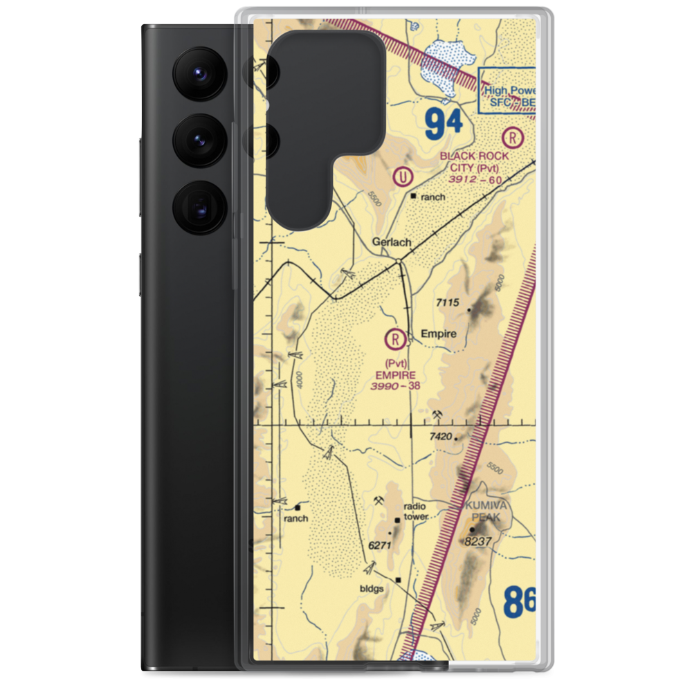 Empire Airport (1A8) VFR Sectional Samsung Case Samsung Galaxy S22 Ultra model shown