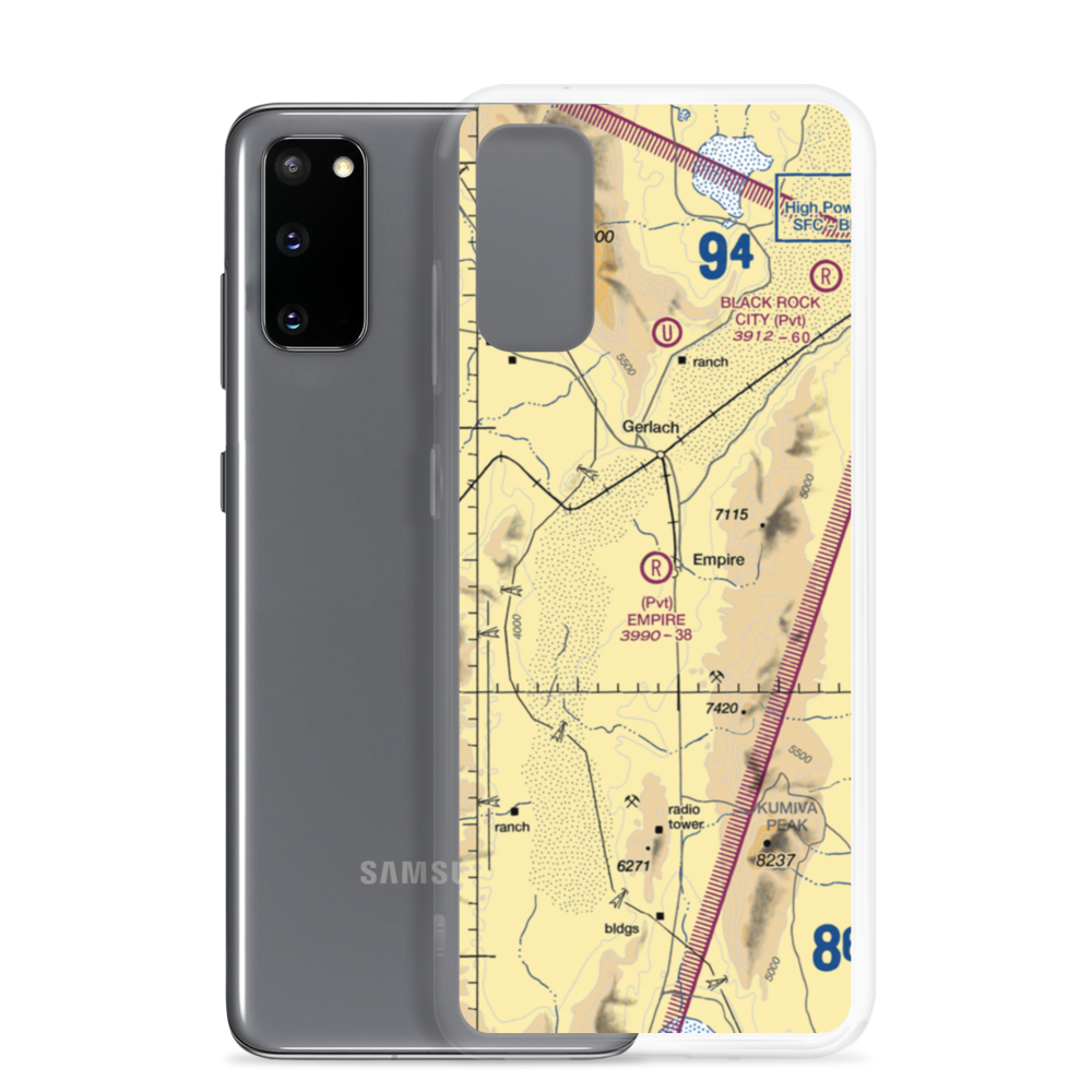 Empire Airport (1A8) VFR Sectional Samsung Case Samsung Galaxy S20 model shown