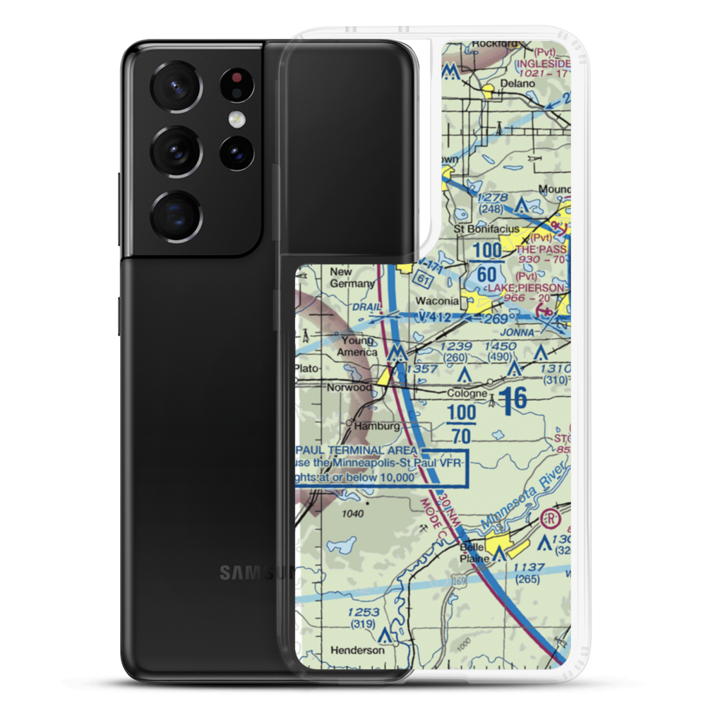 Empire Farm Strip (MN15) VFR Sectional Samsung Case Samsung Galaxy S21 Ultra model shown