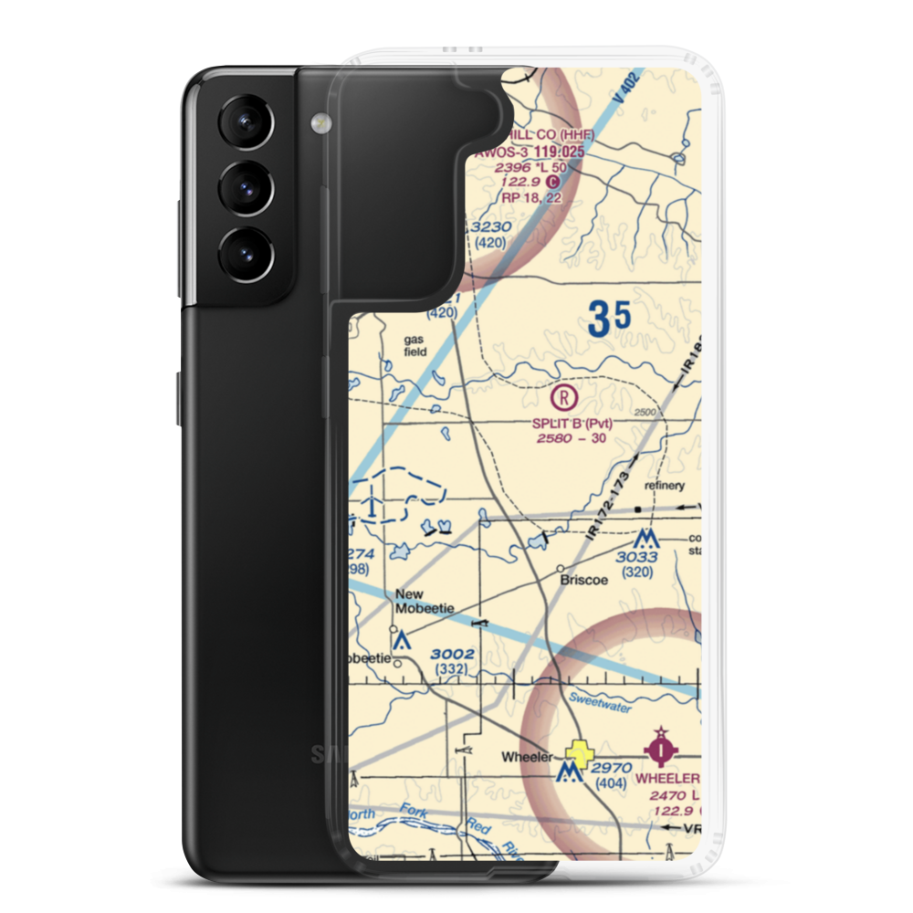 En Gedi Ranch Airport (XA96) VFR Sectional Samsung Case Samsung Galaxy S21 Plus model shown