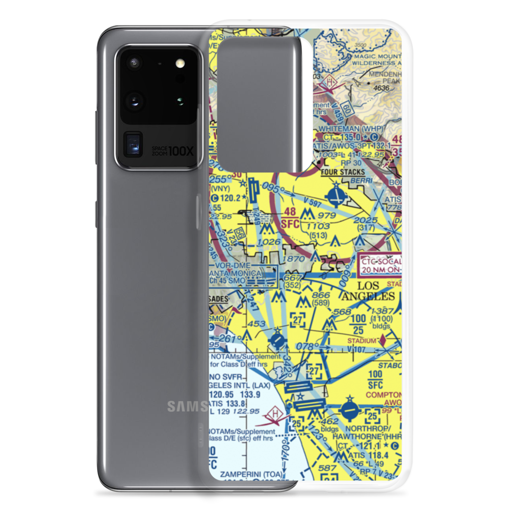 Engine Co Nr 108 Heliport (60L) VFR Sectional Samsung Case Samsung Galaxy S20 Ultra model shown