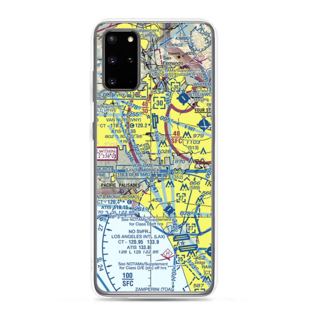 Engine Co Nr 109 Heliport (61L) VFR Sectional Samsung Case Samsung Galaxy S20 Plus model shown