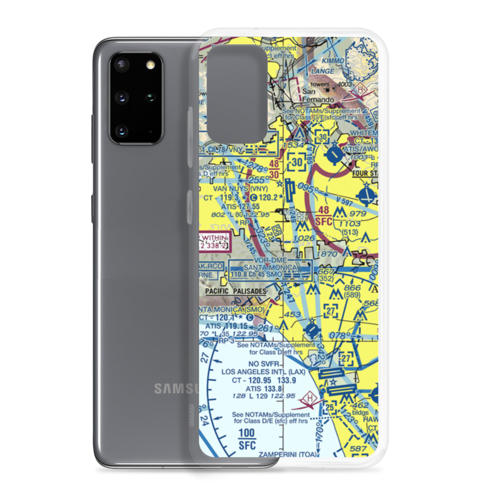 Engine Co Nr 109 Heliport (61L) VFR Sectional Samsung Case Samsung Galaxy S20 Plus model shown