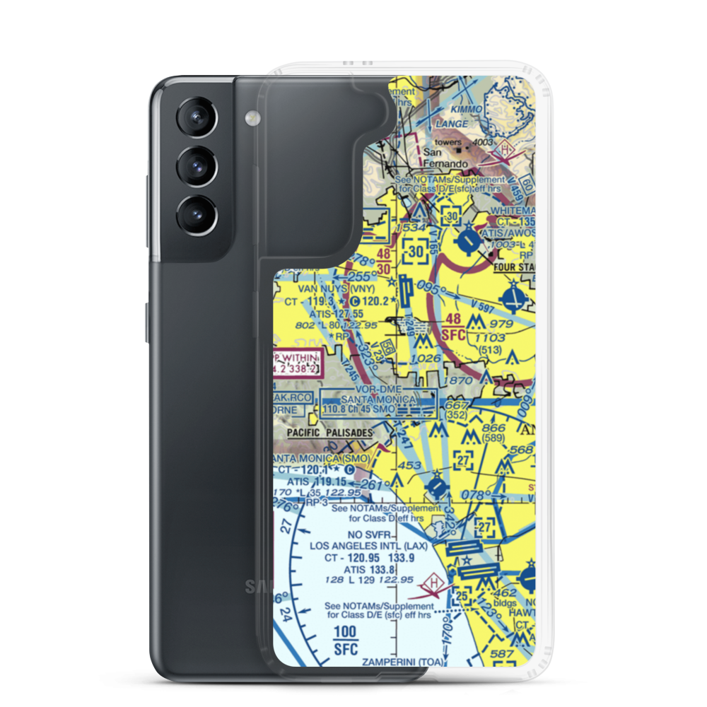 Engine Co Nr 109 Heliport (61L) VFR Sectional Samsung Case Samsung Galaxy S21 model shown