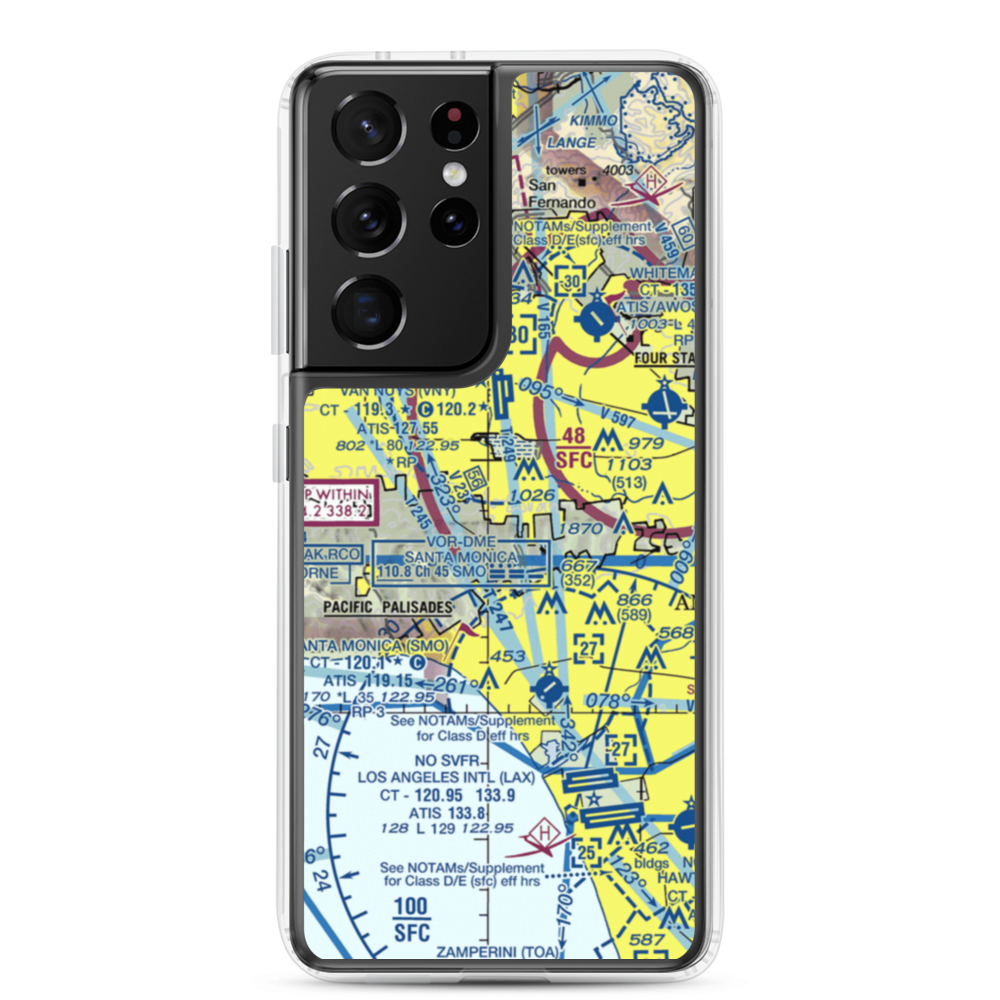 Engine Co Nr 109 Heliport (61L) VFR Sectional Samsung Case Samsung Galaxy S21 Ultra model shown
