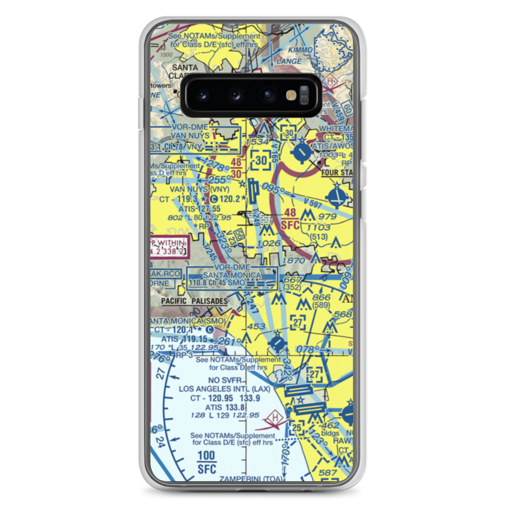 Engine Co Nr 109 Heliport (61L) VFR Sectional Samsung Case Samsung Galaxy S10+ model shown