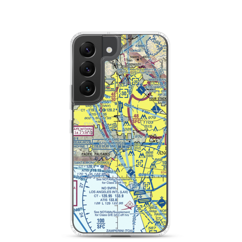 Engine Co Nr 109 Heliport (61L) VFR Sectional Samsung Case Samsung Galaxy S22 model shown