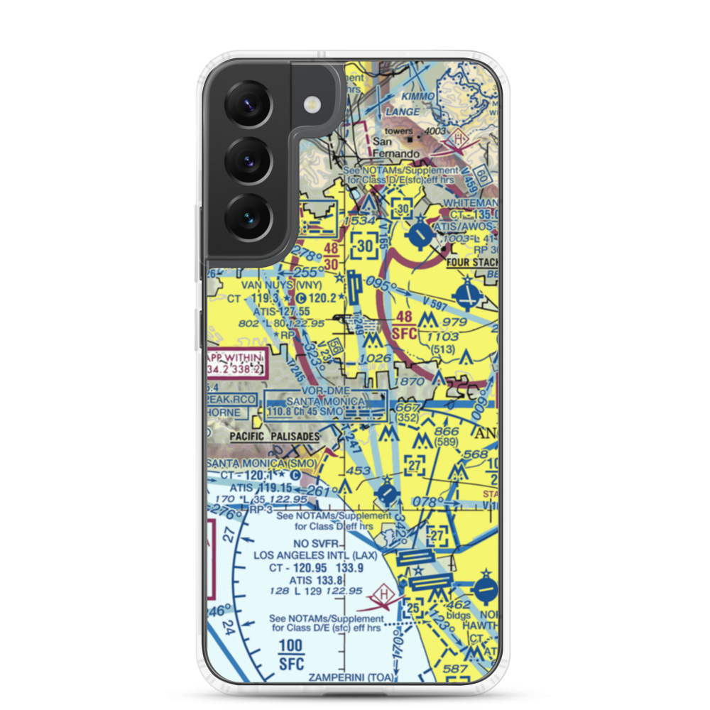 Engine Co Nr 109 Heliport (61L) VFR Sectional Samsung Case Samsung Galaxy S22 Plus model shown