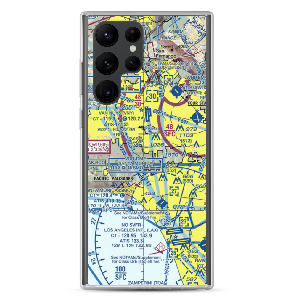 Engine Co Nr 109 Heliport (61L) VFR Sectional Samsung Case Samsung Galaxy S22 Ultra model shown