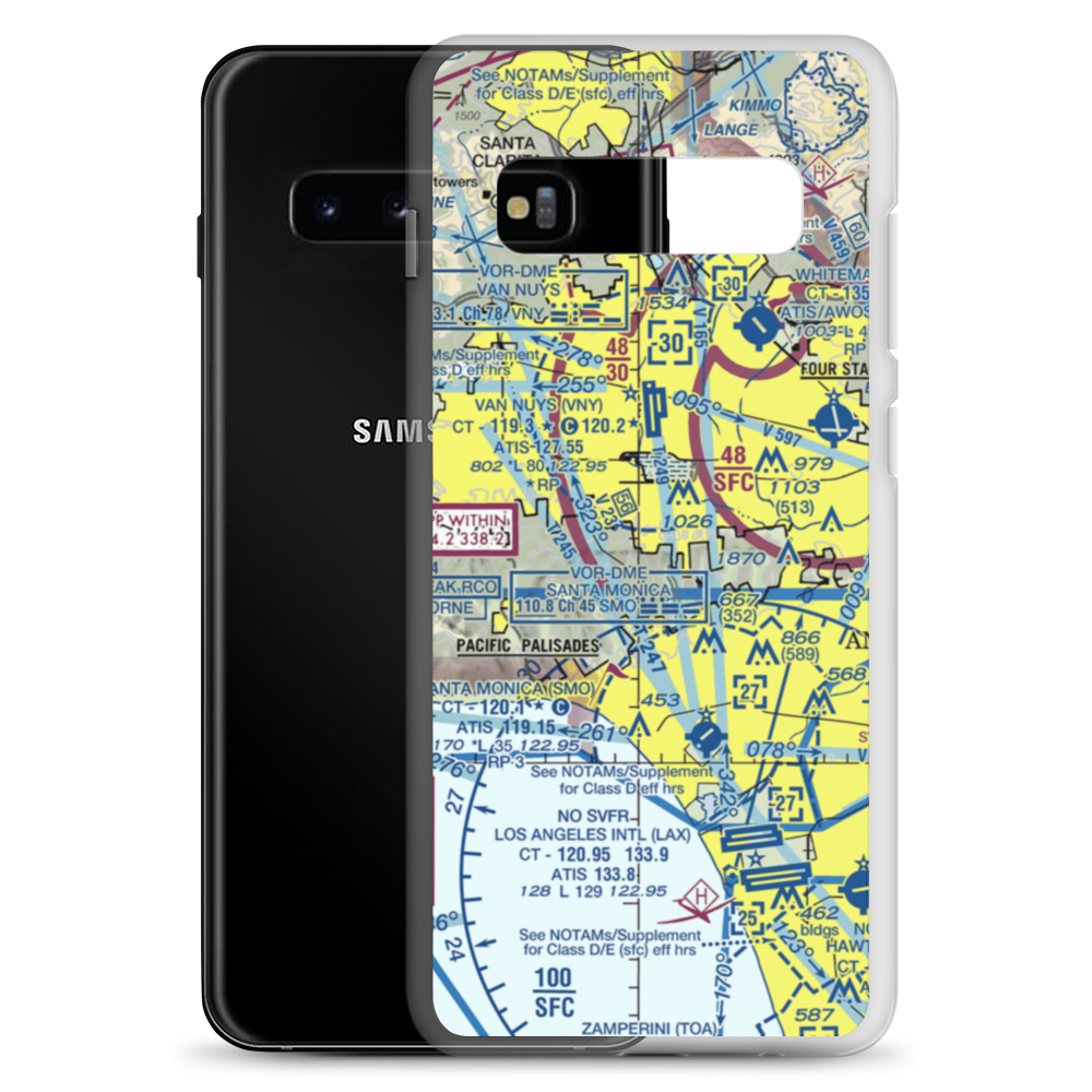 Engine Co Nr 109 Heliport (61L) VFR Sectional Samsung Case Samsung Galaxy S10+ model shown