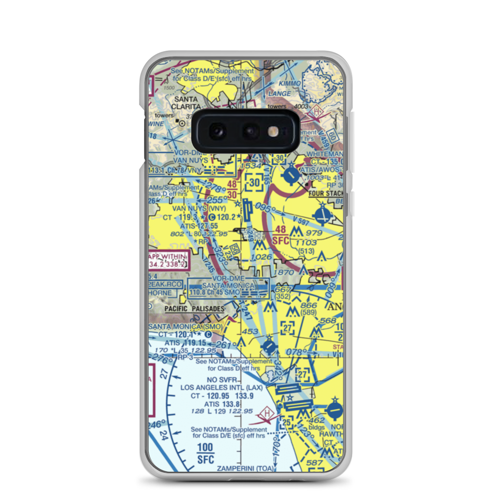 Engine Co Nr 109 Heliport (61L) VFR Sectional Samsung Case Samsung Galaxy S10e model shown