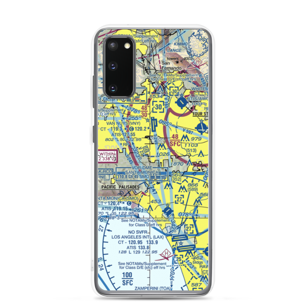 Engine Co Nr 109 Heliport (61L) VFR Sectional Samsung Case Samsung Galaxy S20 model shown