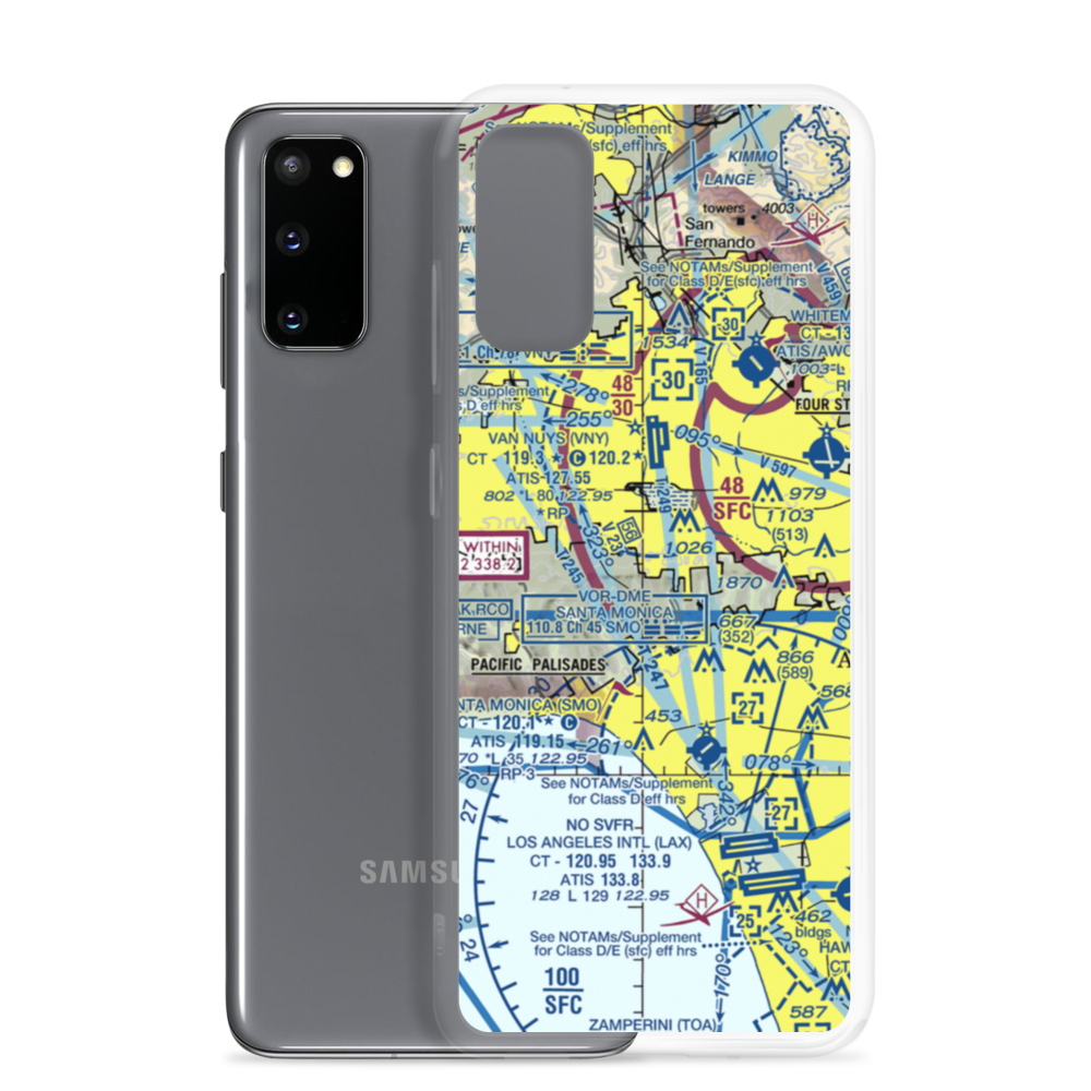 Engine Co Nr 109 Heliport (61L) VFR Sectional Samsung Case Samsung Galaxy S20 model shown