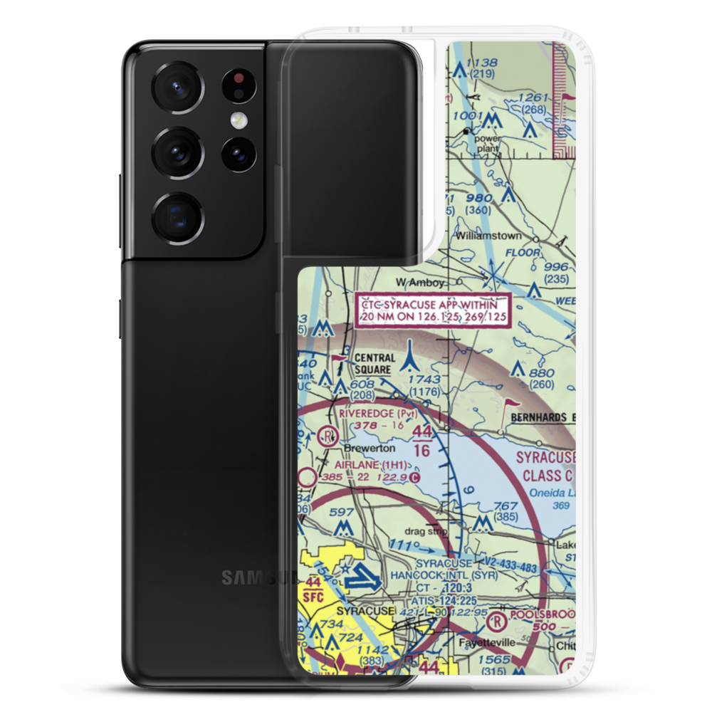 Engineers Airport (NK82) VFR Sectional Samsung Case Samsung Galaxy S21 Ultra model shown