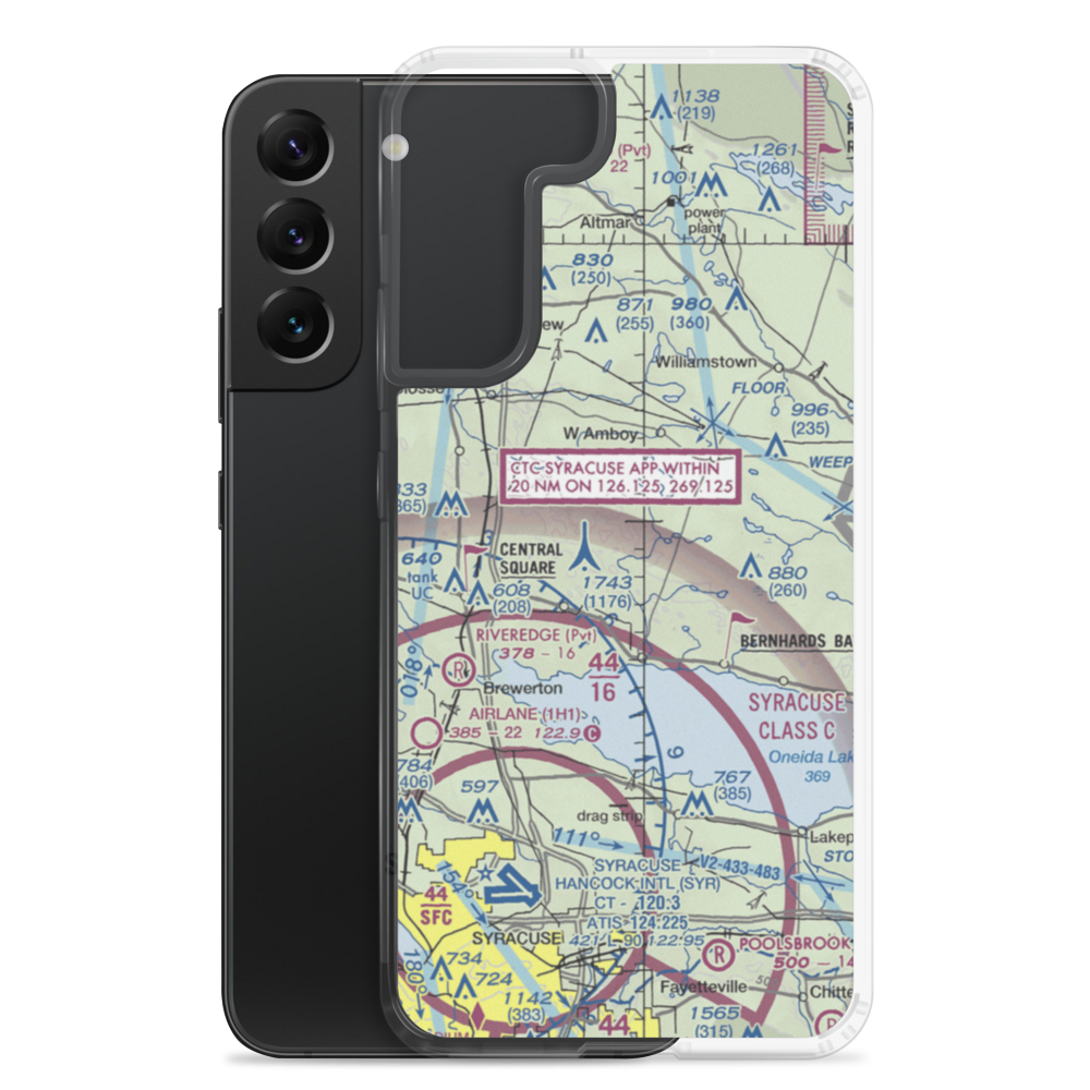 Engineers Airport (NK82) VFR Sectional Samsung Case Samsung Galaxy S22 Plus model shown
