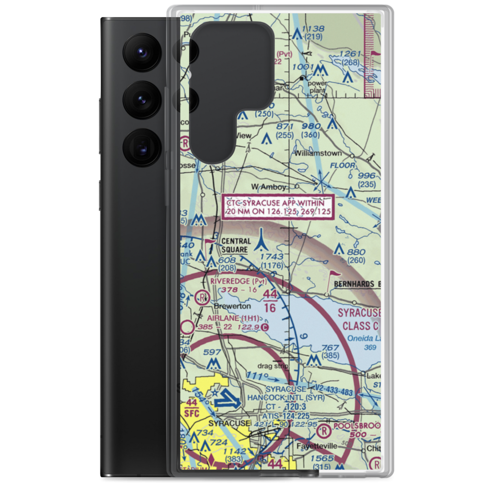 Engineers Airport (NK82) VFR Sectional Samsung Case Samsung Galaxy S22 Ultra model shown