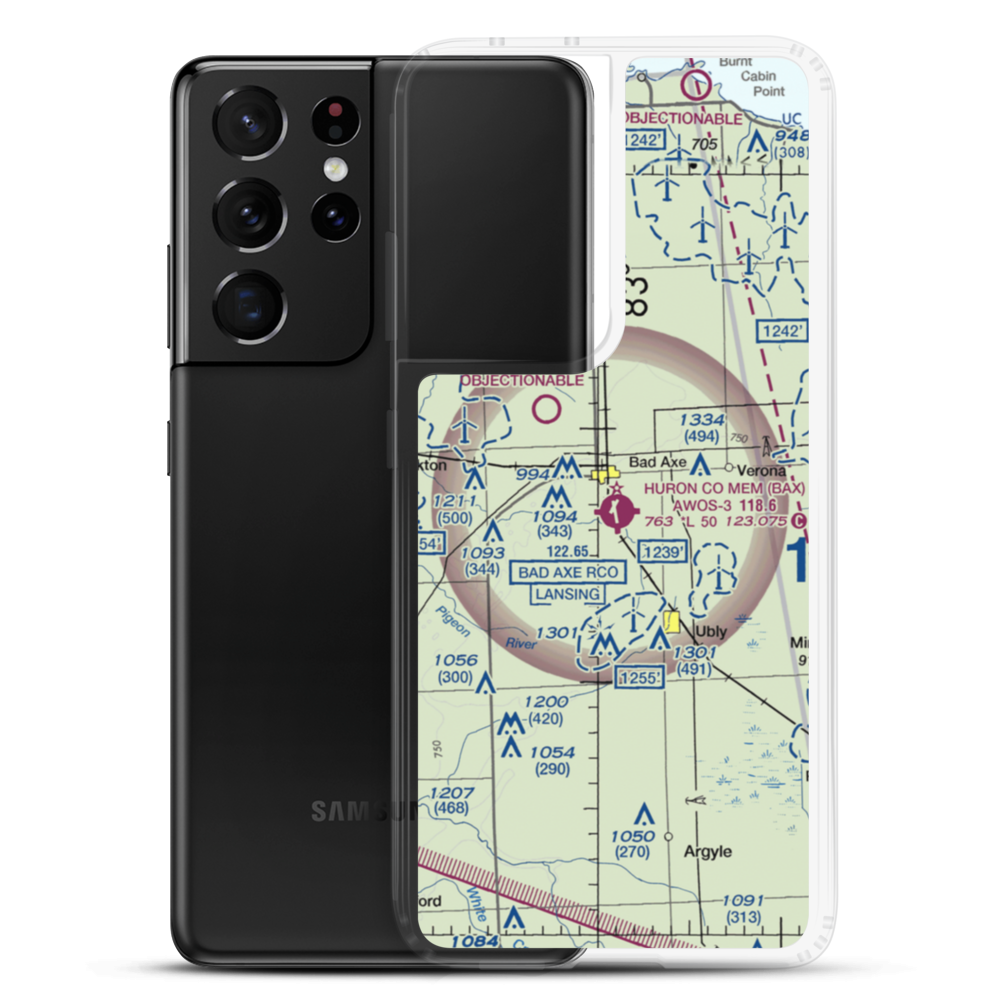 Engler Field airport (E53) VFR Sectional Samsung Case Samsung Galaxy S21 Ultra model shown