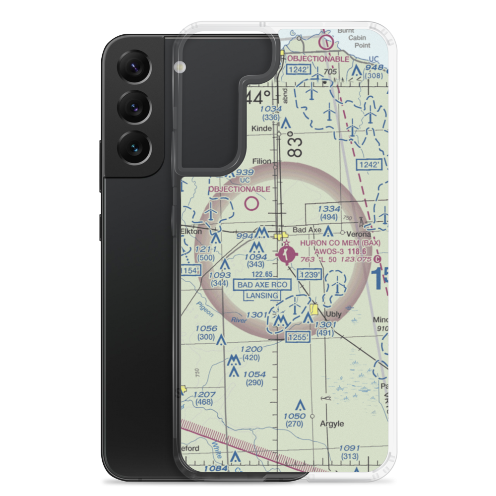 Engler Field airport (E53) VFR Sectional Samsung Case Samsung Galaxy S22 Plus model shown