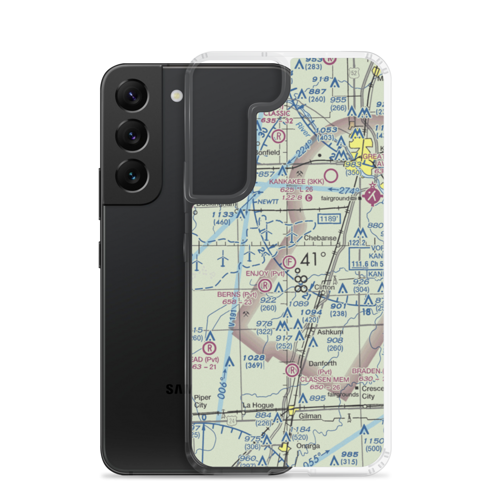 Enjoy Field (4LL4) VFR Sectional Samsung Case Samsung Galaxy S22 model shown