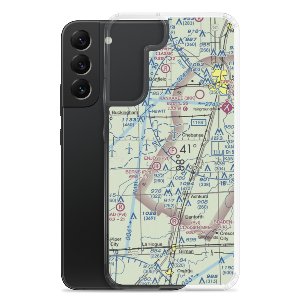 Enjoy Field (4LL4) VFR Sectional Samsung Case Samsung Galaxy S22 Plus model shown