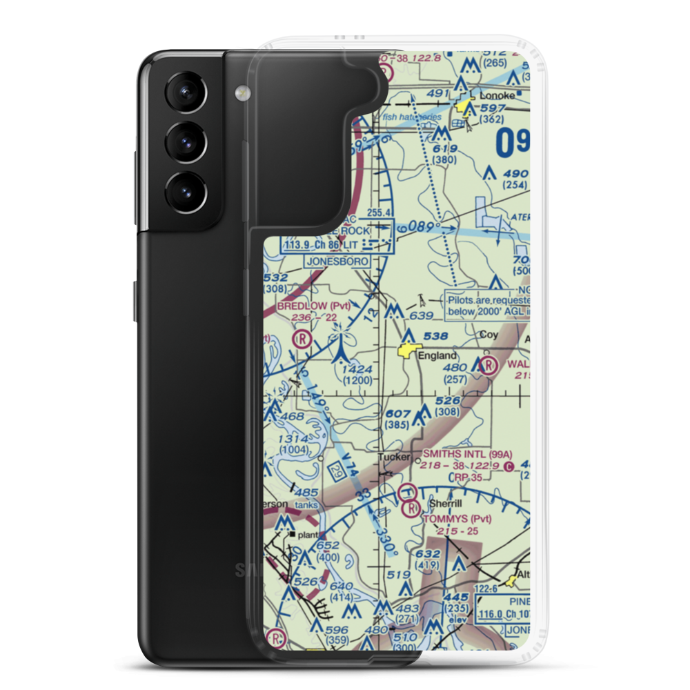 Enlgand ag strip (5MZ) VFR Sectional Samsung Case Samsung Galaxy S21 Plus model shown