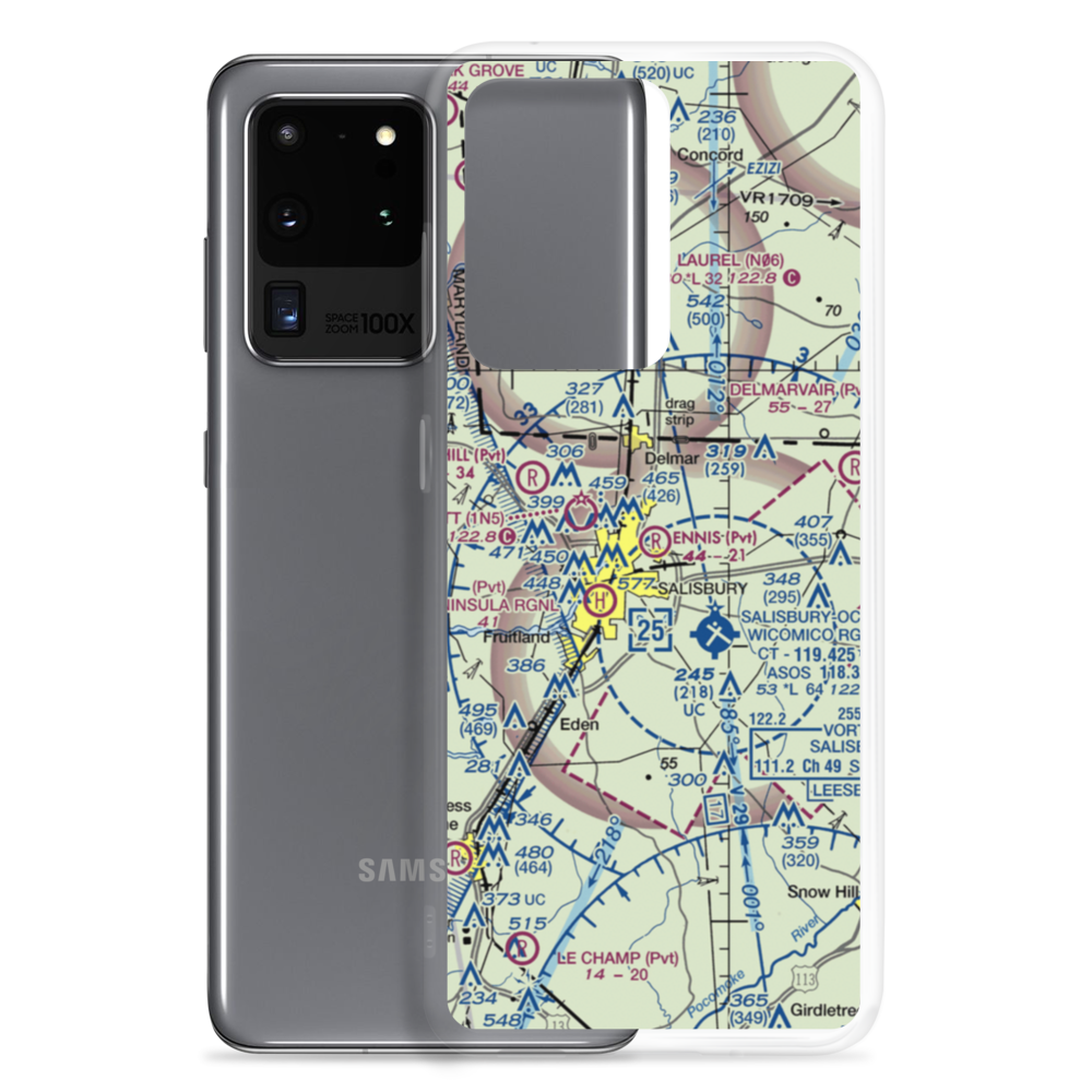 Ennis Aerodrome (2MD4) VFR Sectional Samsung Case Samsung Galaxy S20 Ultra model shown