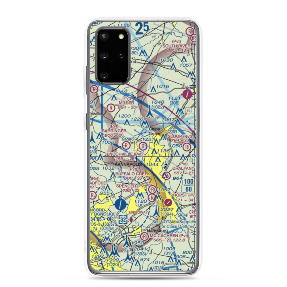 Enochville Airport (NC39) VFR Sectional Samsung Case Samsung Galaxy S20 Plus model shown