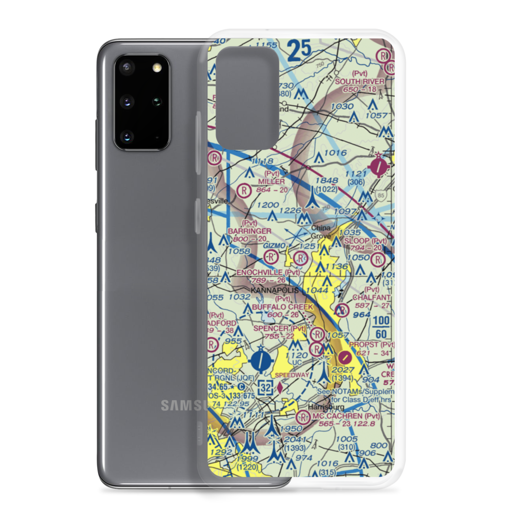 Enochville Airport (NC39) VFR Sectional Samsung Case Samsung Galaxy S20 Plus model shown