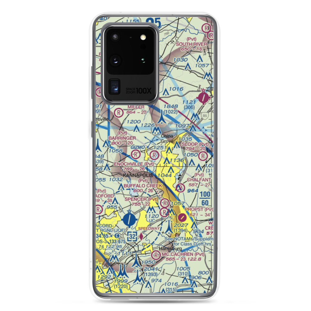 Enochville Airport (NC39) VFR Sectional Samsung Case Samsung Galaxy S20 Ultra model shown
