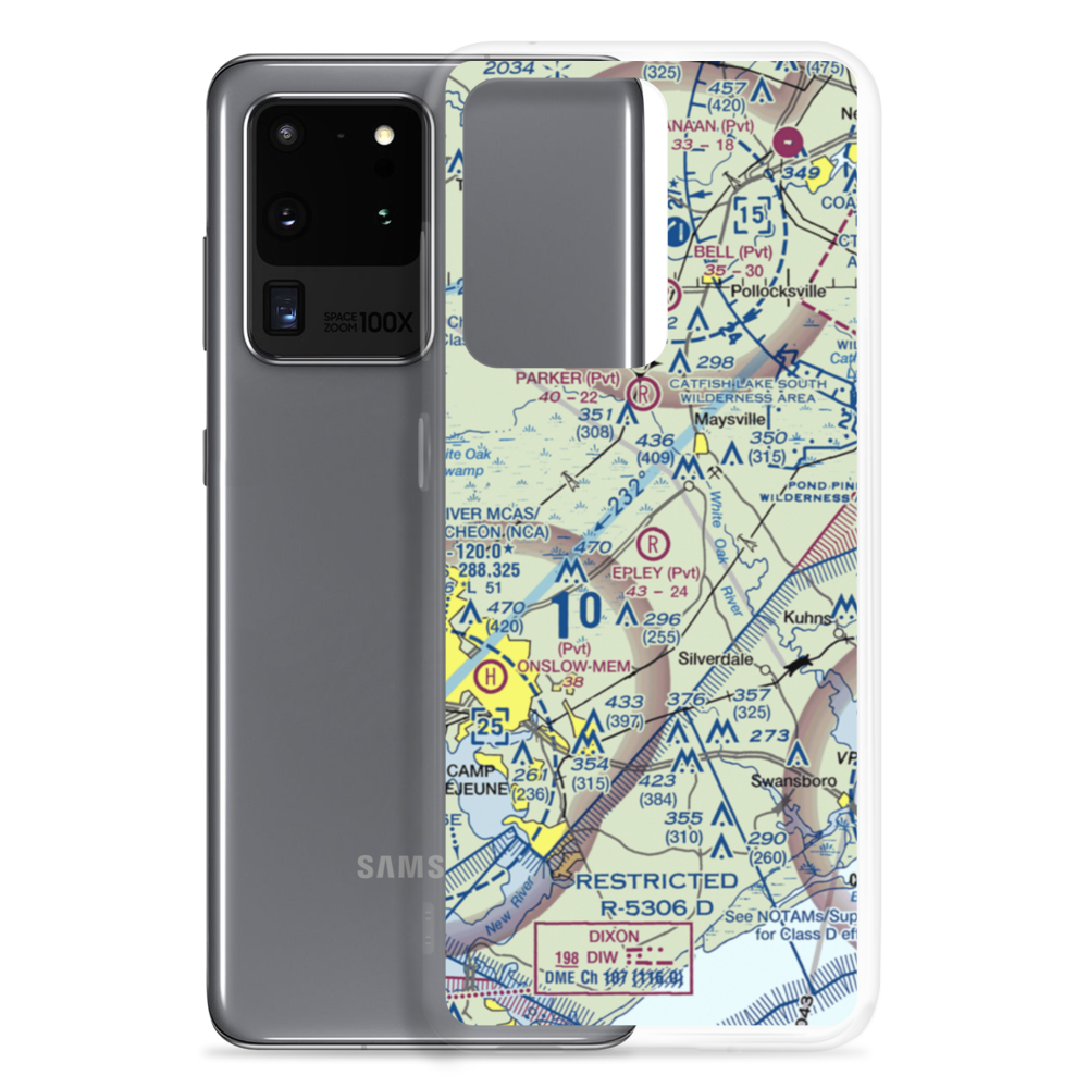 Epley Airport (52NC) VFR Sectional Samsung Case Samsung Galaxy S20 Ultra model shown