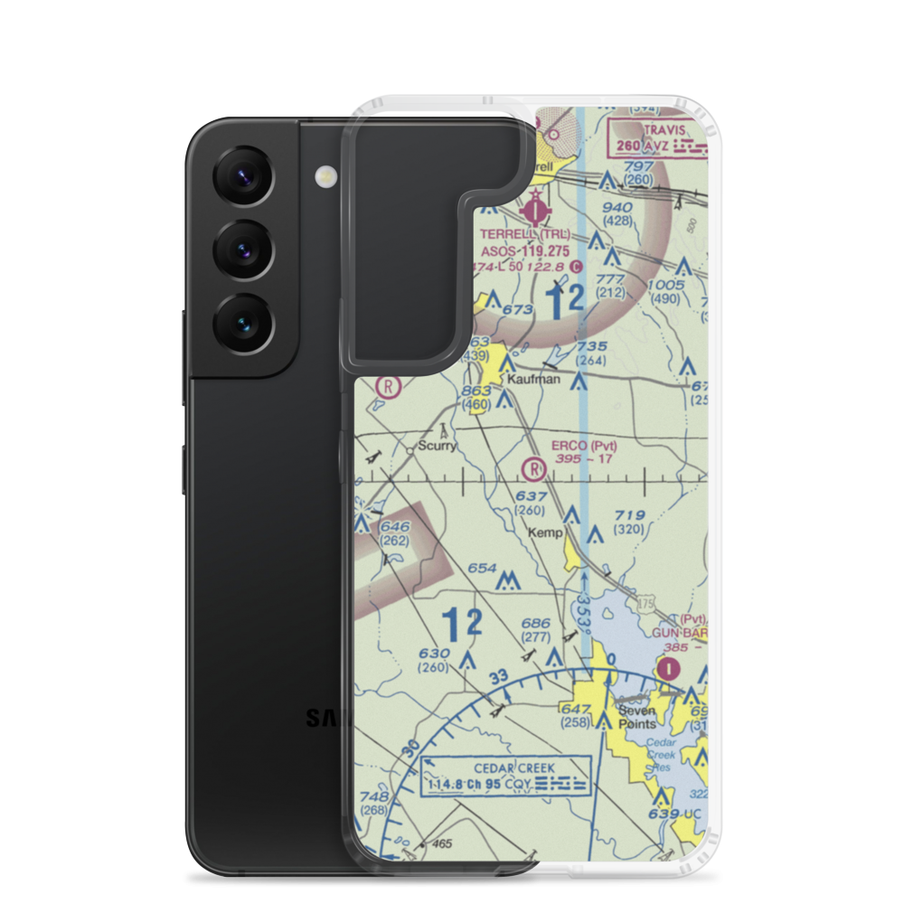 Erco Field (0TA4) VFR Sectional Samsung Case Samsung Galaxy S22 model shown