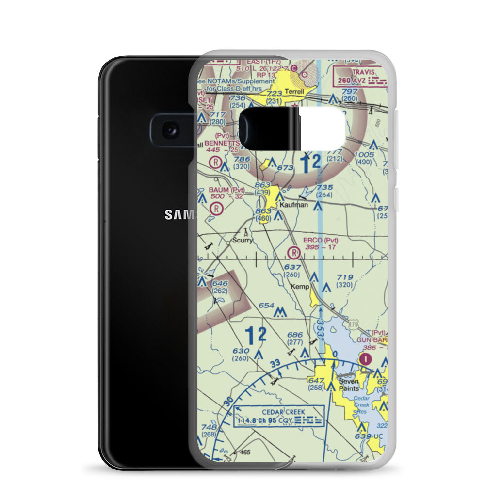 Erco Field (0TA4) VFR Sectional Samsung Case Samsung Galaxy S10e model shown