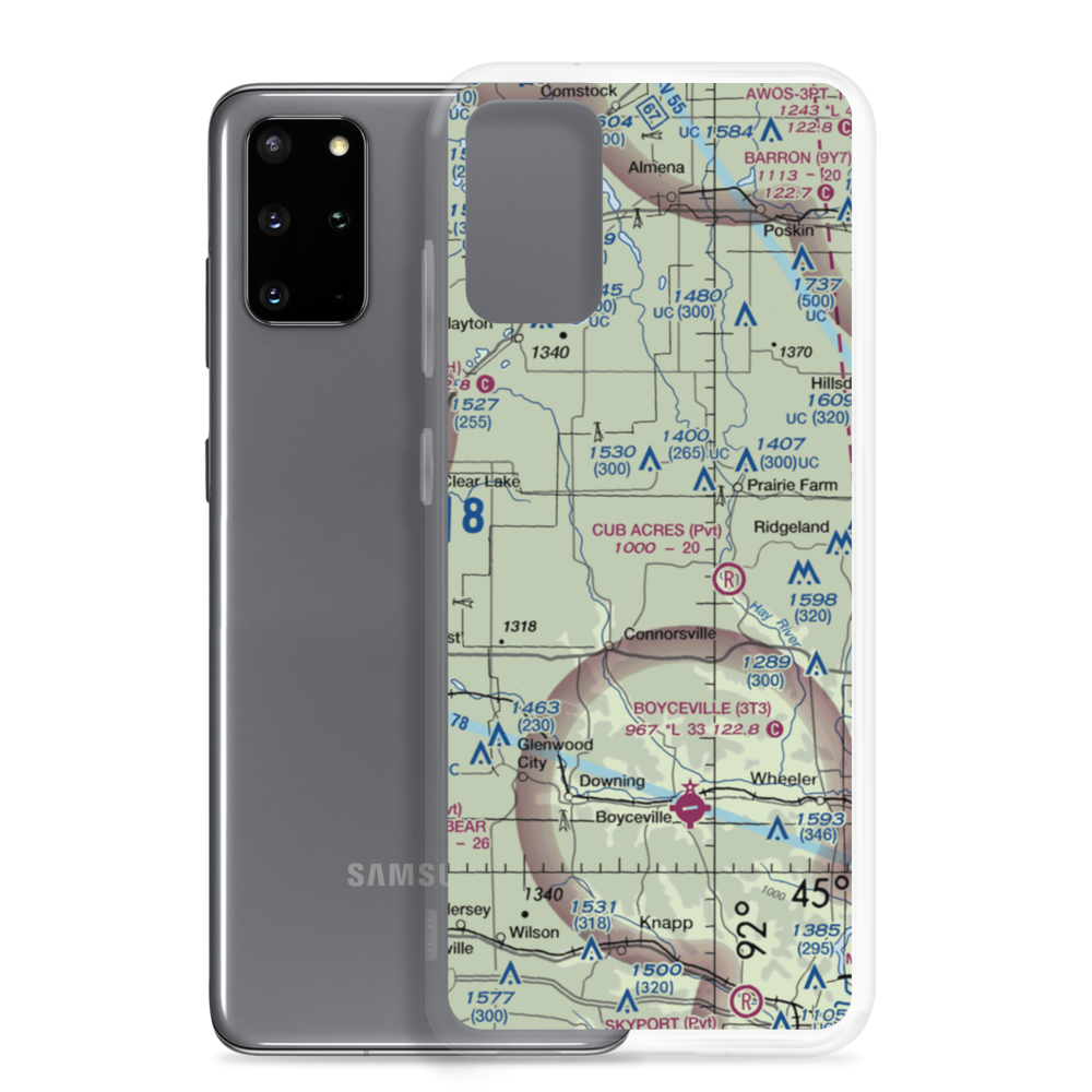 Erickson Field (19WI) VFR Sectional Samsung Case Samsung Galaxy S20 Plus model shown