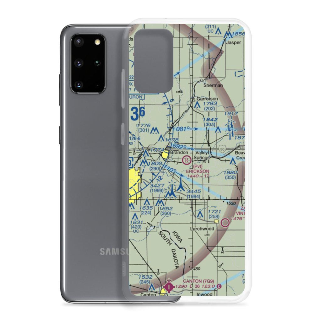Erickson Intergalactic Airport (SD73) VFR Sectional Samsung Case Samsung Galaxy S20 Plus model shown