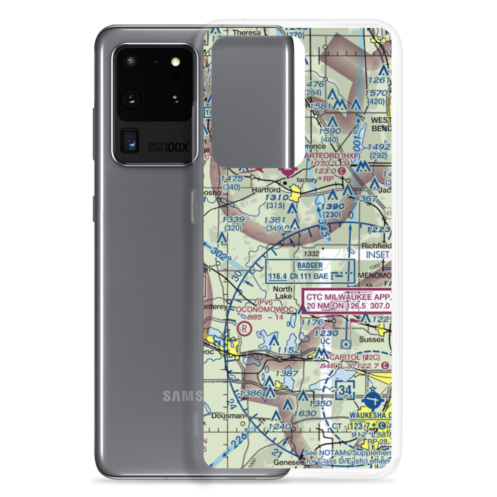 Erin Aero Airport (WN75) VFR Sectional Samsung Case Samsung Galaxy S20 Ultra model shown