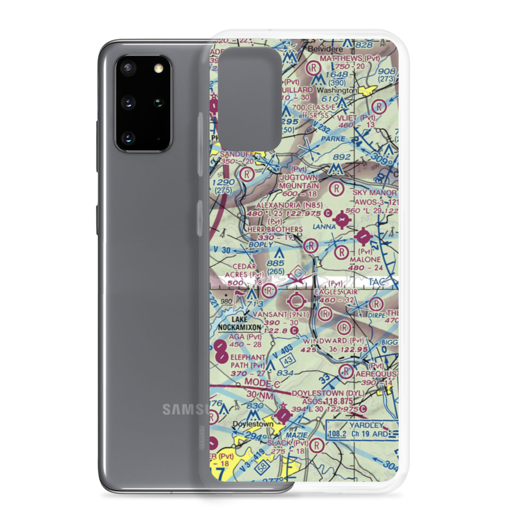 Erkes Airport (59PA) VFR Sectional Samsung Case Samsung Galaxy S20 Plus model shown
